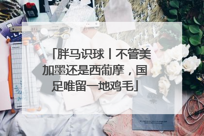 胖马识球丨不管美加墨还是西葡摩，国足唯留一地鸡毛