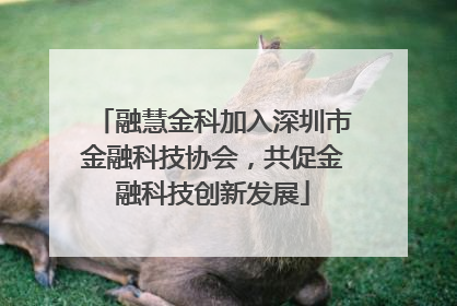 融慧金科加入深圳市金融科技协会，共促金融科技创新发展