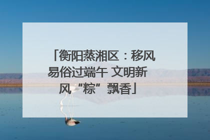 衡阳蒸湘区：移风易俗过端午 文明新风“粽”飘香