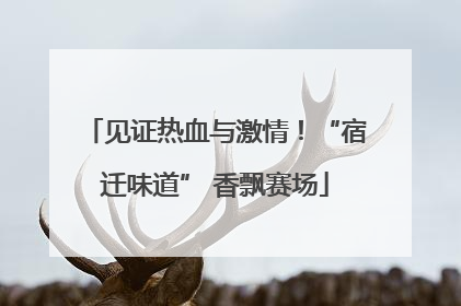 见证热血与激情！“宿迁味道” 香飘赛场