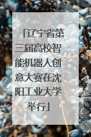 辽宁省第三届高校智能机器人创意大赛在沈阳工业大学举行