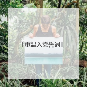 重温入党誓词