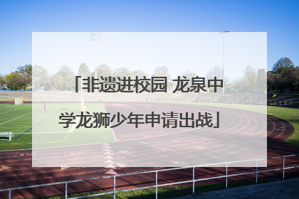 非遗进校园 龙泉中学龙狮少年申请出战