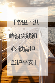 龚里：洪峰浪尖践初心 铁肩担当护平安
