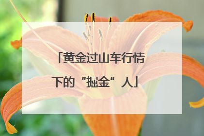 黄金过山车行情下的“掘金”人