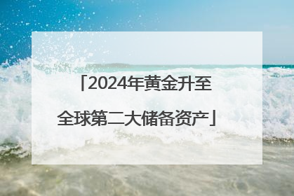 2024年黄金升至全球第二大储备资产