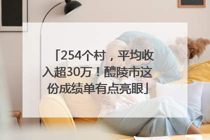 254个村，平均收入超30万！醴陵市这份成绩单有点亮眼