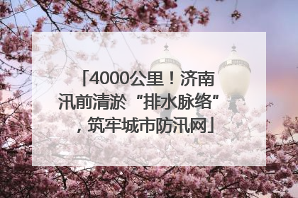 4000公里！济南汛前清淤“排水脉络”，筑牢城市防汛网