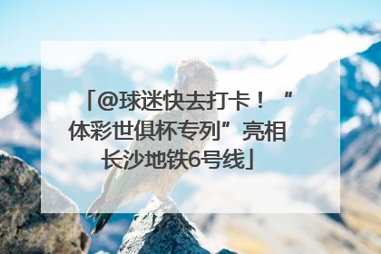 @球迷快去打卡！“体彩世俱杯专列”亮相长沙地铁6号线
